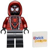 LEGO Super Heroes: Spider-Man Miles Morales Minifigure with Hoodie from Daily Bugle