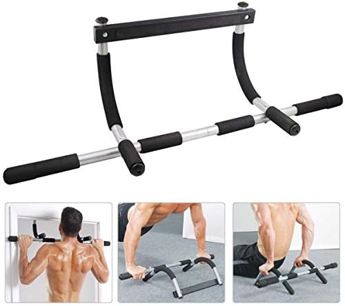 Coroid Pullup Bar for Home Multi-Grip Handle for Chest Press Chin-Up/Pull-Up Bar, Push up Bar Heavy Duty Doorway Trainer for Home Gym Fitness Exercise for Men and Women(abs exercise equipment for home) (pullup bar for home)