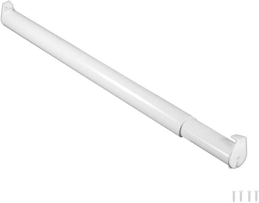 National N316-661 18 to 30 Inch White Adjustable Round Closet Rod Case of 6