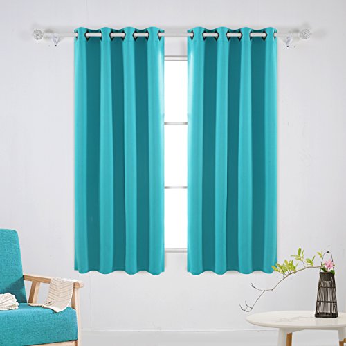 Deconovo Turquoise Curtains Room Darkening Thermal Insulated - Import