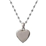 Honeycat Puffy Heart Locket Charm Necklace in
