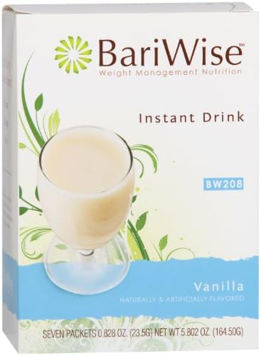 BariWise High Protein Drink Mix/Instant Low-Carb Cold Drink - Vanilla (7 Servings/Box) - Low Calorie, Low Carb, Fat Free,Gluten Free