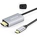 USB C to HDMI Cable Adapter Compatible with Samsung Galaxy/Note, Type-C to HDMI Adapter[Thunderbolt 3 Compatible] Type c MacBook Pro, iMac, Surface Book