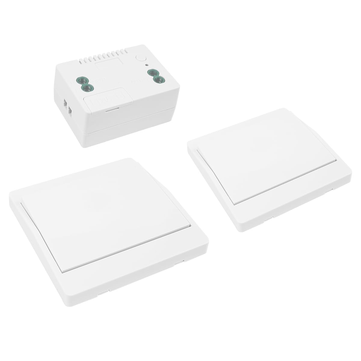 Namvo Wireless Kinetic Light Switch Radio Frequency Safety Switch And 1000W Relay Receiver Controller With Fuse (2 Ways 1 Key Kit)