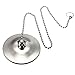 Chrome Plated Bathroom Kitchen Bath Tub Drain Sink Basin Stopper Plug with Chain
