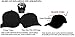 Shapers Image CapPro Baseball Crown Insert for Low Profile Fitted, Dad Caps and Snapback (3 Count, Black)