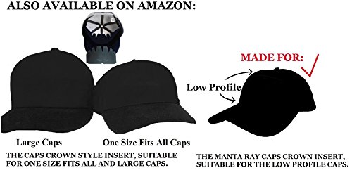 3Pk. Brown Manta Ray Baseball Caps Crown Inserts For Low Profile Caps| Hat Shaper| Hat Stretcher| Hat Crown Stiffener| Flex-fit Hat Support| Hat Padding| Hat Cleaning Aide| Cap Storage Aide| 100% MBG. - Thumbnail 2