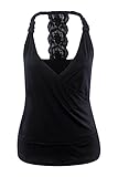 Dreamtravel Womens Latest Arrival Sleeveless Lace Shirts V Neck Cami Tank Tops