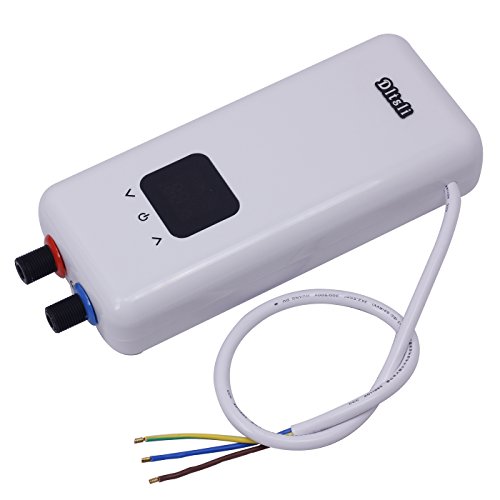 240V 5.5KW 3 Power Levels Instant Electric Hot Tankless Water Heater + Shower Head for Bathroom Kitchen