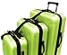 Traveler's Choice Freedom Lightweight Hardshell Rolling Luggage, Green, 3-Piece Set