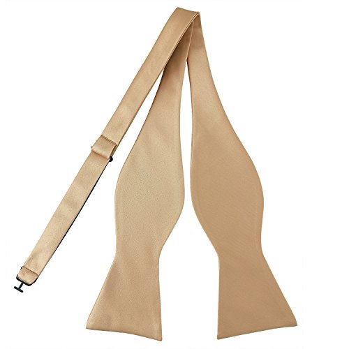 Mens Solid Plain Silk Self Bowtie Solid Plain Bow Ties-Various Colors