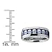 Men's Dome Stainless Steel Ring Skull Halloween Band Blue Carbon Fiber