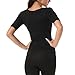 HAMACTIV Neoprene Hot Sweat Sauna Body Shapers T-Shirts with Zipper Slimming Tank Top Vest Weight Loss Gym Yoga Sports Vest Hot Thermo Fitness Anti-Cellulite (Full Open-Bust, S)