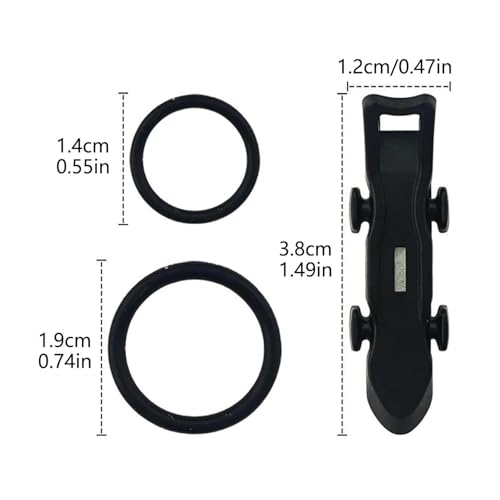 12 Pièces Support De Crochet De Canne À Pêche,Gardien de Crochets de pêche magnétique, Fishing Bait Keeper, Accessoires de pêche avec Caoutchouc O Ring, Tiges Remplacement Accessoire (A)