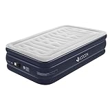 Air Mattress, VICOODA Air Bed for Camping and Home Use, No Leak, Inflatable Queen Airbed Blow up Guest Bed Camping Tent Mattress Pillow Rest Raised Airbed Built-in Pump