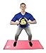 CanDo Rubber Medicine Balls 2lb Yellow