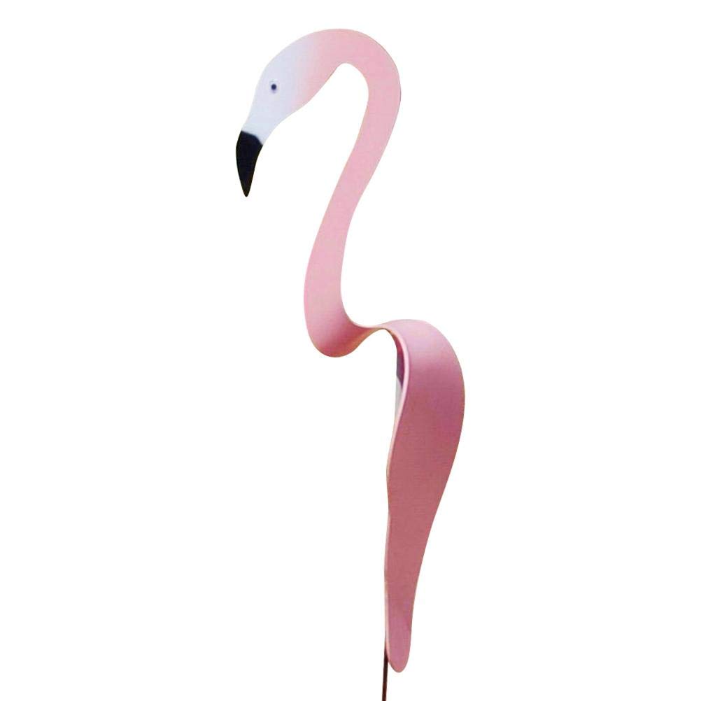 Wination Swirl Bird Flamingo - Aluminium Kinetic Bird Wind Sculptures & Spinners, 8 Colors