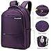 LAPACKER 15.6-17 inch Business Laptop Backpacks for Women Mens, Water Resistant Laptop Travel Bag with USB Charging Port, Lightweight College Notebook Computer Backpack - Purple