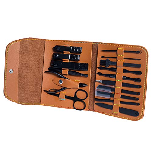 Manicure Setï¼ŒMUIIGOOD Nail Clippers Tool Nail Care Kit Professional Travel Grooming Kit Gift For Women Men Friends Parents Birthday,Anniversary(16 pcs)