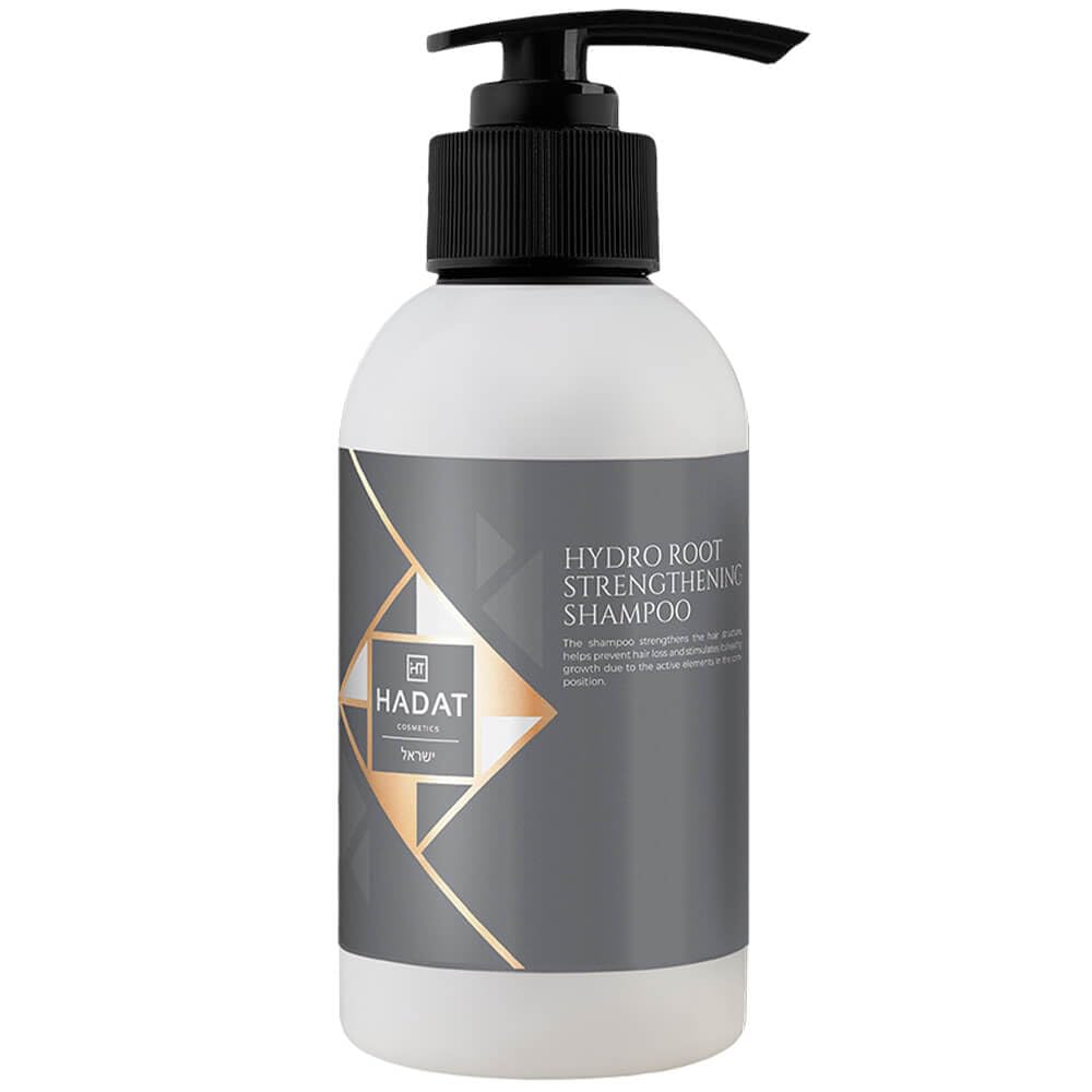 HADAT Cosmetics HYDRO ROOT STRENGTHENING SHAMPOO 250 ml - Shampoo for Hair Growth: Strength and Vitality. Active Plant Complex for Scalp Hydration and Nourishment