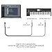 MIDI to USB Cable MIDI Interface Converter with LED Indicator Light and FTP Processing Chip for Electric Keyboard Piano to PC Mac Laptop 5-PIN DIN MIDI Cable 6FT(6ft)