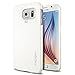 Spigen Thin Fit Galaxy S6 Case with Premium Matte Finish Coating for Galaxy S6 2015 - Shimmery White