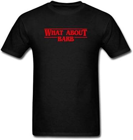 HUENS What About Barb Stranger Things Mens Cotton Graphic T-Shirt Black Size XXL