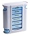 Tower Pill box organizer weekly Pill Case with 7 single box Sun. to Sat. and 4 daily compartments by Vanlo