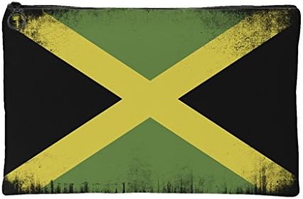 Clutch Cosmetic Bag 90's Fashion Graphic Print Handbag by Swagtastic Gear- Jamaica Flag| Small Pouch