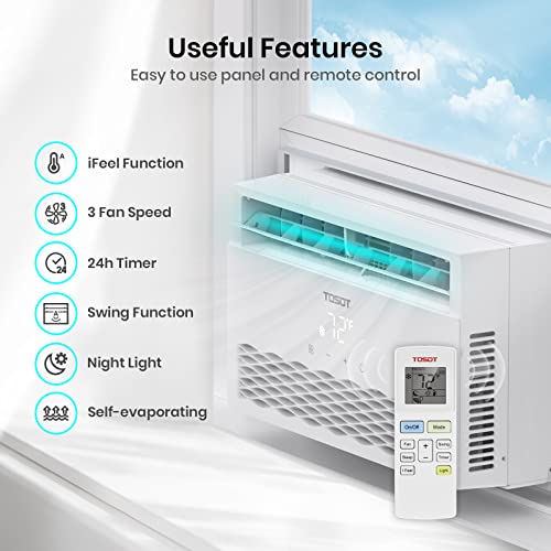 TOSOT 10,000 BTU Window Air Conditioner Energy Star, Modern Design