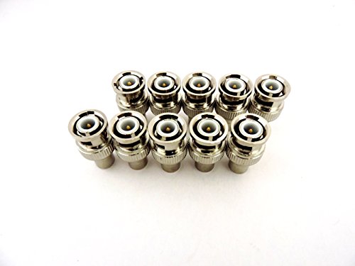 Hosyl RCA Female Jack to BNC Male Plug Adapters Pack of 10