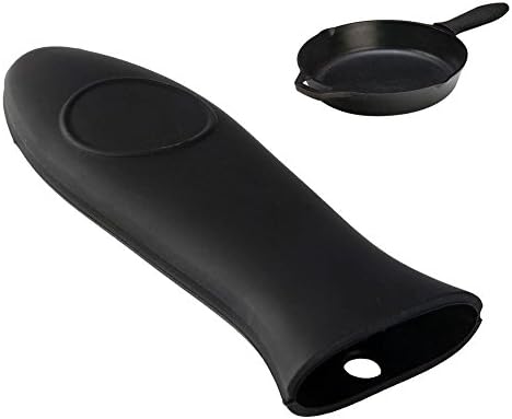 Black Silicone Hot Handle Holder Pot Handle Holder, Cookware Accessories
