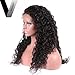 Huamn Hair Wigs For Black Women 360 Lace Frontal Wig Water Wave Wet and Wavy Lace Front Wigs with Baby Hair 360 Lace Wigs Human Hair Pre Plucked Brazilian Virgin Hair 22 Inch