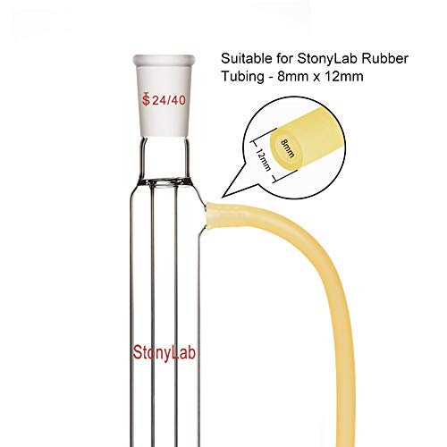 StonyLab Borosilicate Glass Liebig Condenser with 24/40 Joint 200 mm