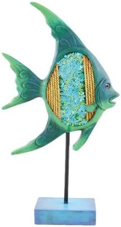Amazon Com Sea Collectable Jeweled Tropical Fish On Stand Sculpture 10 Inch Home Kitchen sea collectable jeweled tropical fish on stand sculpture 10 inch