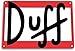 Tinworld Tin Sign: Duff Beer Cartoon Metal Decor Simpsons Bar Pub Cave B139