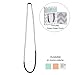 Goobie Baby Zoe Silicone Teething Necklace for Mom to Wear, Safe BPA Free Beads to Chew (Gift Box Teething Necklace, Black/Marble)