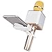 MagiDeal Universal Karaoke Cell Phone Clip Holder Handheld Wireless Microphones Mic Stand for iPhone Samsung White
