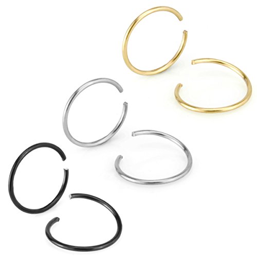 Charisma 12mm stainless steel clip-on closure earrings …