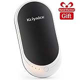 Keiyaloe Hand Warmers 5200mAh Electric Hand Warmer, Rechargeable Hand Warmer and Power Bank for Skiing, Climbing, Hiking, Winter Gift Giving