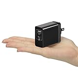 USB Type C Charger, GMYLE 20W USB Dual Ports USB C & A Power Adapter AC Wall Charger for Samsung Galaxy S8, Nexus 6P/5X, Nokia N1, OnePlus 2, Lumia 950 & 950 XL, Google Pixel and More(Black)