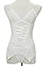 FENTI Womens' Handcuff Gartered Belt Lingerie Midnight Affair Set G-String, Snow White, Medium
