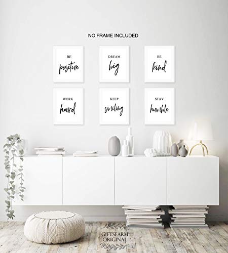 Inspirational-Wall-Art-Motivational-Wall-Art-Office-Wall-Decor-Wall-Art-for-Living-room-and-Bedroom-Office-Decor-Set-of-6-8X10in-Unframed
