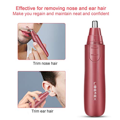 Liberex Nose Hair Trimmer Painless Ear Facial Hair Removal Clipper