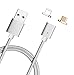 MAGNETIC USB CHARGING CABLE, Perfected 3rd Generation Cord by Spherecalls, 2 in 1 Micro and Mini 8 Pin, #1 Charge Cable to Suit iPhone and Android, Does Not Support Galaxy S7 or S7 Edge, Silver