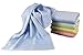 Rose Kuli Bamboo Face Sports Towels (Blue,1-Piece,13 x 30 inches) Ultra Soft Bath Washcloths