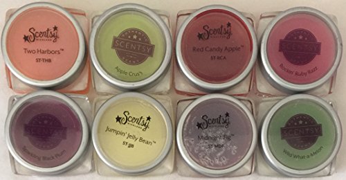 Scentsy 8 Party Tester Fruit Bundle Two Harbors, Apple Crush, Red Candy Apple, Rockin Ruby Razz, Wild What a Melon, Midnight Fig, Jumpin Jelly Bean and Sparkling Black Plum #41
