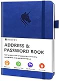 DRAPHY Address Book with Alphabetical Tabs, Elegant