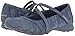 Skechers Women's Bikers-Ripples Mary Jane Flat,Blue Knit,8.5 M US