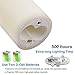 AIR ZUKER D-Cell Flameless Candles Dancing Flame Wax Pillar LED Candle, 500 Hours Lighting, Use D-Cell Battery[not-Included], 3 Pieces